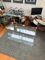 Glazen Vitrine Kast met Glasklemmen Eenvoudig uit te breiden, Ophalen, Met plank(en), Minder dan 50 cm, Gebruikt