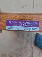 Mitutoyo Digit-Micrometer 50-75mm, Doe-het-zelf en Verbouw, Meetapparatuur, Ophalen of Verzenden, Gebruikt, Overige meters