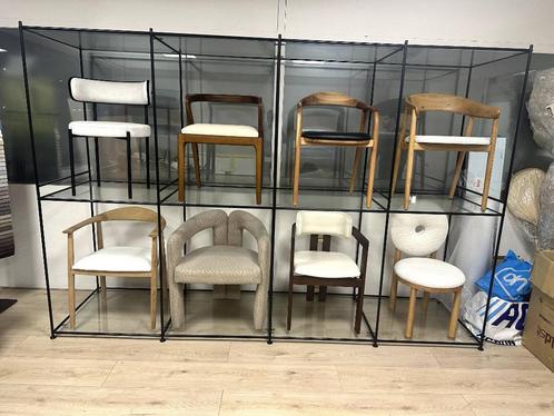 STOELEN DISPLAY VOOR WINKEL OF SHOWROOM, Huis en Inrichting, Stoelen, Zo goed als nieuw, Vijf, Zes of meer stoelen, Overige materialen