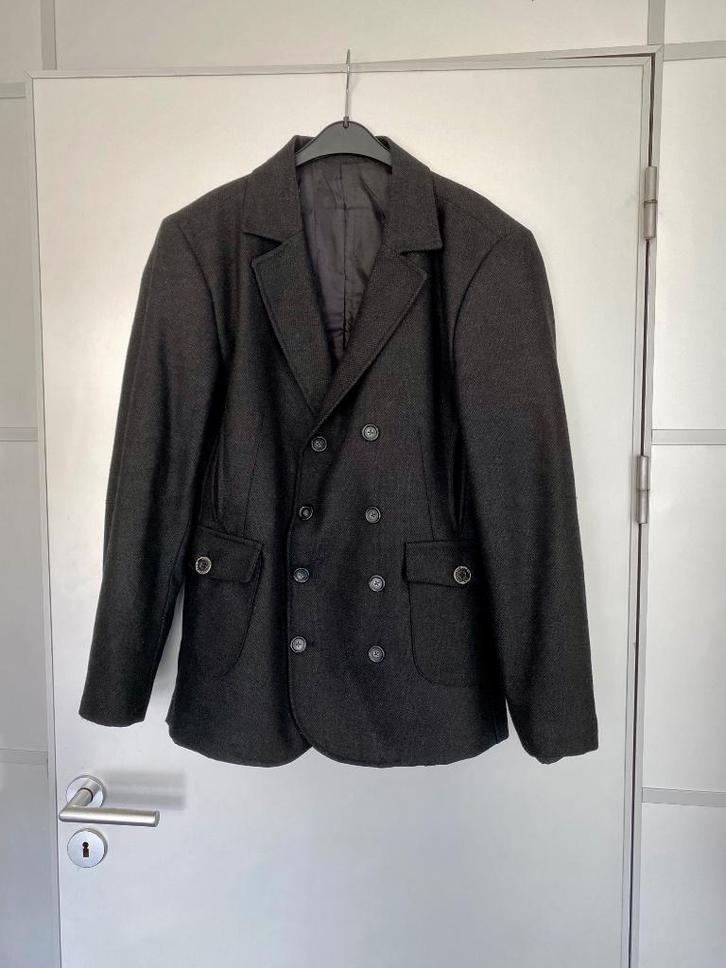 i595 Polim&Pier maat 50/52=M/L Luxe wollen jas winterjas, Kleding | Heren, Jassen | Winter, Zo goed als nieuw, Maat 48/50 (M)