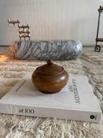 Handgesneden houten doosje, 60s, Ophalen of Verzenden