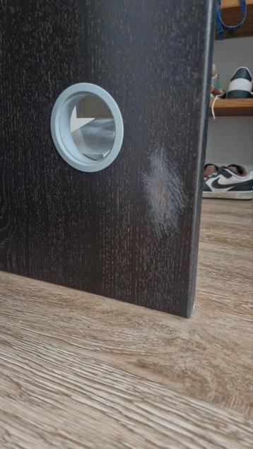 IKEA Galant Hoekbureau Zwart Hout met Kabelrek - afbeelding 6