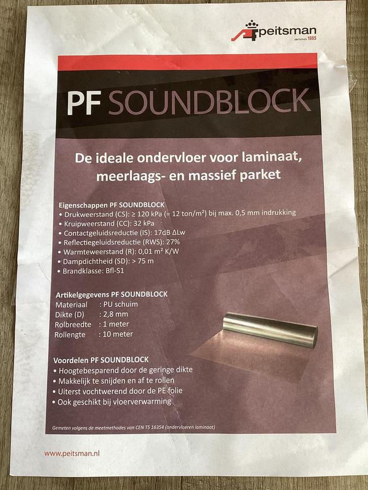 Laminaat ondervloer geluiddempend brandvertragend e.d, Boeken, Informatica en Computer, Nieuw, Ophalen