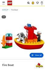 Lego Duplo - Brandweerboot, Kinderen en Baby's, Speelgoed | Duplo en Lego, Ophalen of Verzenden, Zo goed als nieuw, Complete set