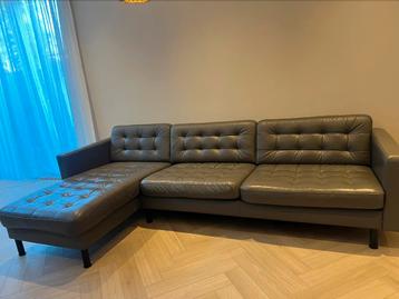 Landskrona leren bank - afbeelding 2
