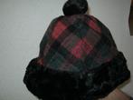 Schotse bontmuts hoofdomvang 60 cm, Ophalen of Verzenden, Zo goed als nieuw, Maat 42/44 (L), Muts
