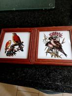 2 wandtegels met vogels, Antiek en Kunst, Ophalen of Verzenden