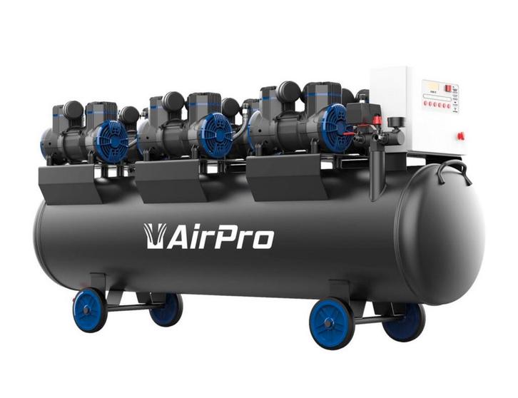 Nieuwe Compressor Olievrij 6x2pk 280L Tank 400V Bezorgen kan, Doe-het-zelf en Verbouw, Compressors, Nieuw, Minder dan 25 liter