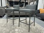 2 Rolf Benz 651 Barstoel grijs leer Design barkruk stoel, Huis en Inrichting, 60 tot 90 cm, Nieuw, Leer, Ophalen of Verzenden