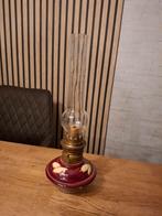 Antieke Olielamp met Glas, Antiek en Kunst, Ophalen of Verzenden