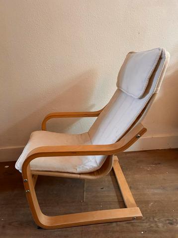 IKEA POÄNG kinderstoel - berken/beige beschikbaar voor biedingen