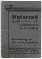 NSU 201 OSL 251 OSL 351 OT Anleitung handleiding, Ophalen of Verzenden, Overige merken