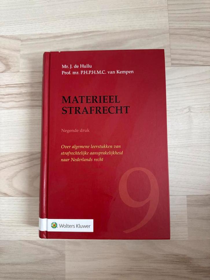 Materieel Strafrecht - 9e druk, Boeken, Studieboeken en Cursussen, Zo goed als nieuw, WO, Ophalen of Verzenden