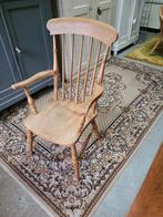 Brocante oude houten boeren stoel eettafelstoel, Huis en Inrichting, Stoelen, Ophalen, Gebruikt, Brocante La Campagne, Bruin