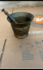 Mooie bronzen vijzel 12 hoog 14 cm doorsnede, Antiek en Kunst, Ophalen of Verzenden