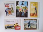 Vintage reclame kaarten van LEVI'S, Overige typen, Gebruikt, Verzenden