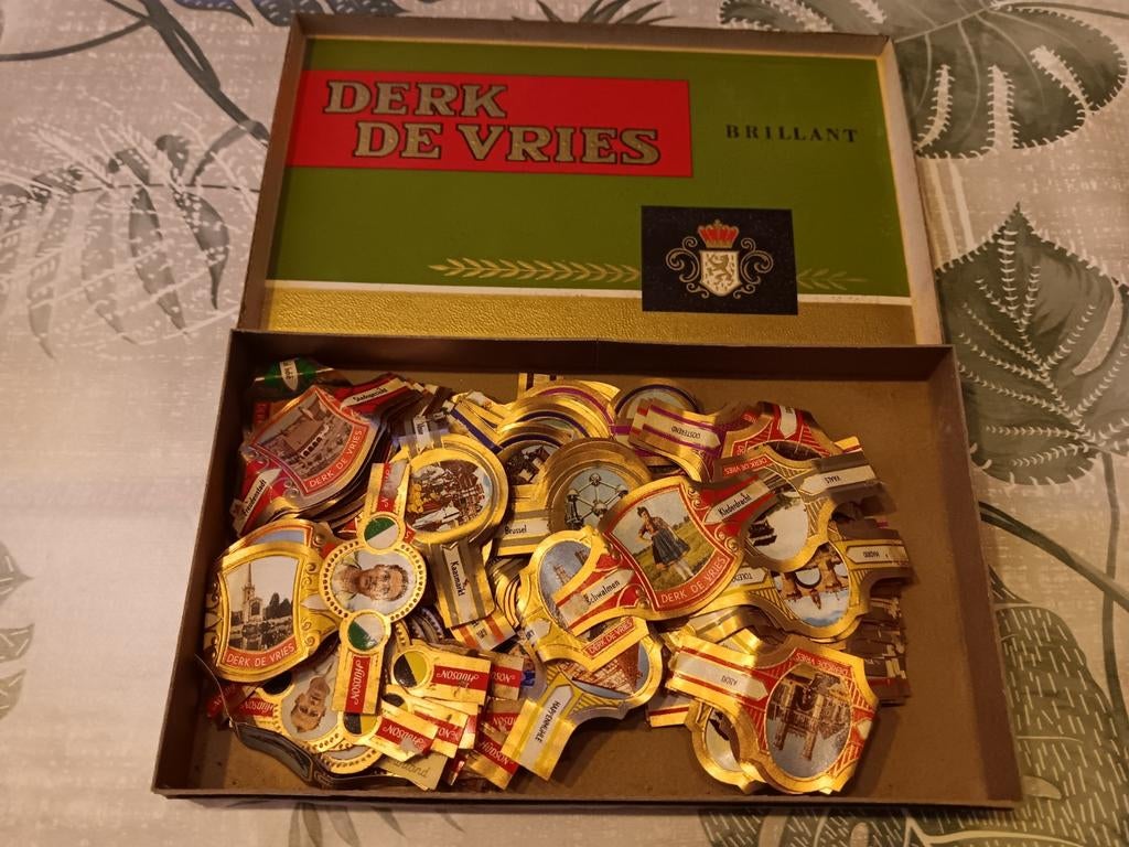 Sigarenbandjes sigarendoos Derk De Vries Briljant, Ophalen of Verzenden, Zo goed als nieuw, Sigarenbandjes