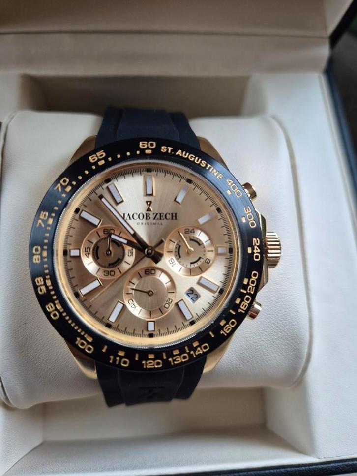 Jacob Zech Herenhorloge - Stijlvol en Elegant, Sieraden, Tassen en Uiterlijk, Horloges | Heren, Zo goed als nieuw, Polshorloge