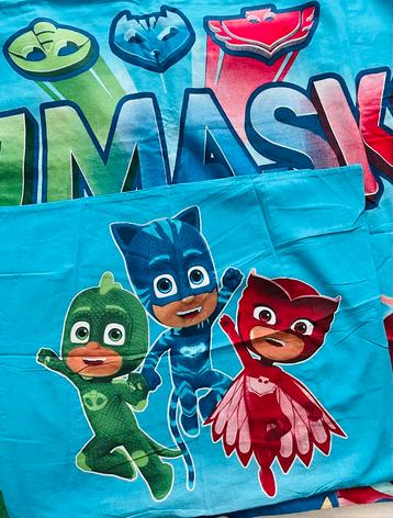 PJ MASKS Dekbedovertrek + Kussensloop ALS NIEUW 100% Katoen beschikbaar voor biedingen