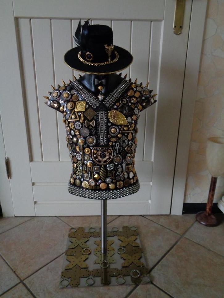 Industrieel Steampunk Torso Man Decoratie Nr STM 1, Antiek en Kunst, Kunst | Beelden en Houtsnijwerken, Ophalen