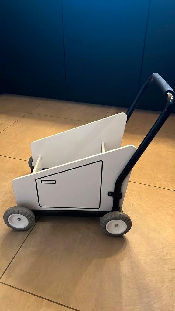 Loopwagen / houten wandelkar, Kinderen en Baby's, Speelgoed | Houten speelgoed, Gebruikt, Duw- of Trekspeelgoed, Ophalen of Verzenden