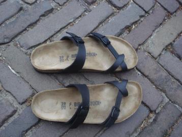 GRATIS VERZENDEN ZWARTE LEREN MAYARI BIRKENSTOCKS MT 39 beschikbaar voor biedingen