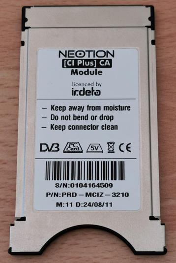 Ziggo DV3 CI Plus CA NEOTION Module  beschikbaar voor biedingen