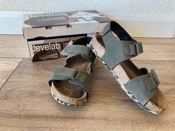 Develab leren sandalen groen legerprint maat 32 jongens beschikbaar voor biedingen