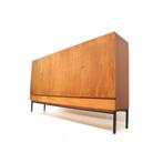 Vintage design dressoir wandmeubel jaren '60 '70 retro, Gebruikt, 5 laden of meer, Verzenden, Teakhout