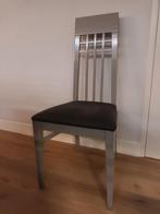 Vier eetkamer stoelen, Huis en Inrichting, Ophalen, Grijs, Hout, Vier