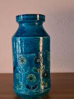 Vintage vaas Bitossi Aldo Londi Italy rimini blue, bloem, Ophalen of Verzenden