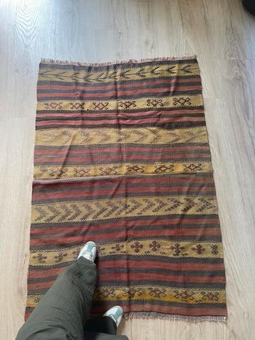 Kelim kleed handgeknoopt vintage tapijt kilim  beschikbaar voor biedingen
