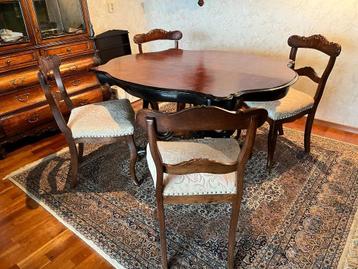 Biedemeijer tafel / stoelen beschikbaar voor biedingen