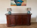 Walnoten Houten Dressoir - 205x47x86 cm, Ophalen, Gebruikt, 200 cm of meer, Met lade(s)