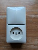 Gira opbouw serie combinatie S55 crème wit glans, Ophalen of Verzenden, Nieuw