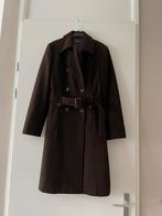 Prachtige donkerbruine wollen dames mantel, Kleding | Dames, Jassen | Winter, Ophalen of Verzenden, Zo goed als nieuw, Maat 38/40 (M)