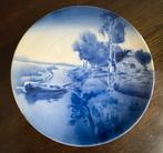 Vintage Blauw Wit Decoratief Bord, Antiek en Kunst, Ophalen of Verzenden