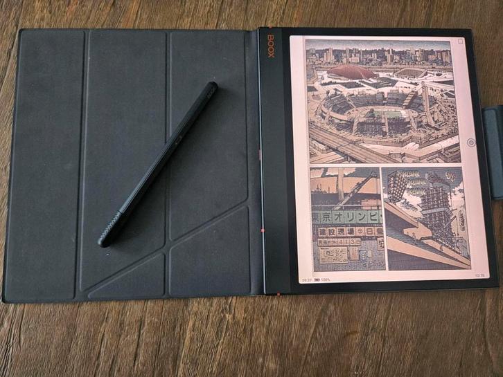 Onyx Boox Note Air 3C met flipcover, Computers en Software, E-readers, Zo goed als nieuw, 10 inch of meer, 16 GB of meer, Bluetooth