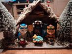 Kerststal met 6 kattenfiguren, Diversen, Ophalen of Verzenden, Zo goed als nieuw