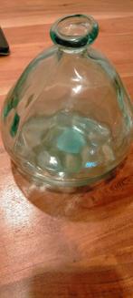 Glazen vaas aqua blauw, Huis en Inrichting, Woonaccessoires | Vazen, Minder dan 50 cm, Glas, Blauw, Zo goed als nieuw