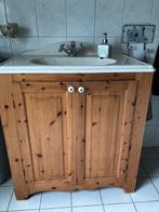 Leuk landelijke badmeubel badkamerkast wastafel, Gebruikt, Minder dan 100 cm, 25 tot 50 cm, 50 tot 100 cm