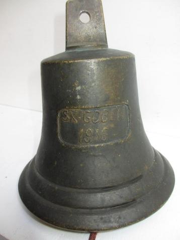 Antieke bronzen scheepsbel anno 1916 SK Goben gemerkt beschikbaar voor biedingen