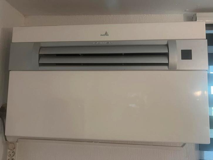 Airco/verwarming. JustFire Climer wandunit zonder buitenunit, Witgoed en Apparatuur, Airco's, Gebruikt, Wandairco, 60 tot 100 m³