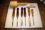 Gutsen beeldhouwen Nooitgedagt, steekbeitels, Hobby en Vrije tijd, Ophalen of Verzenden, Zo goed als nieuw, Meerdere media