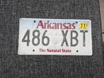 Arkansas Kentekenplaat USA Nummerbord Nummerplaat License Pl, Ophalen of Verzenden, Gebruikt, Auto's