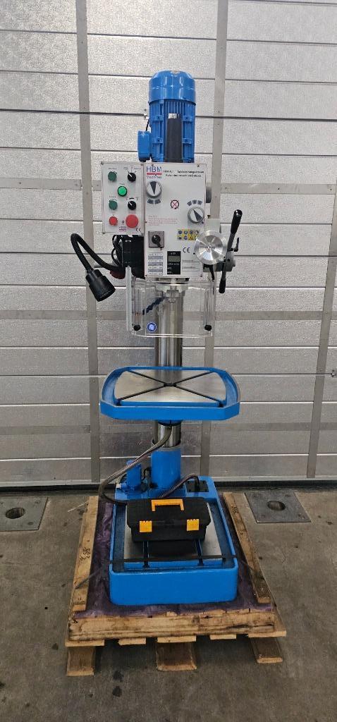 HBM 40 mm Tandwielaangedreven Kolomboormachine - Deluxe, Doe-het-zelf en Verbouw, Gereedschap | Boormachines, Zo goed als nieuw