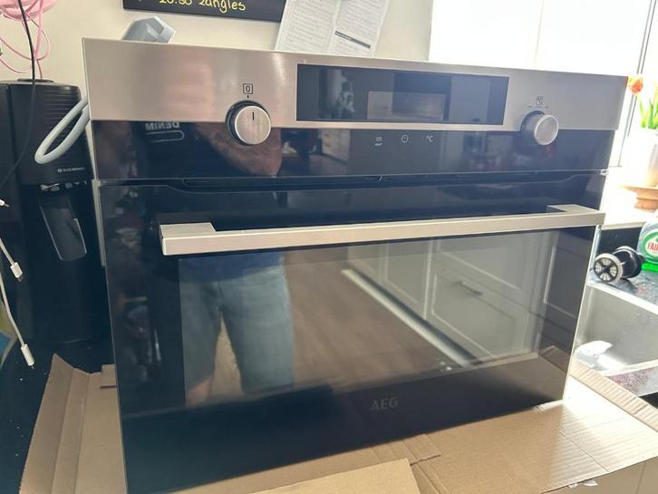 AEG combimagnetron - KMK565000M - oven/magnetron, Witgoed en Apparatuur, Ovens, Gebruikt, Inbouw, Oven met grill, 45 tot 60 cm