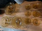 Vintage amberkleurige schalen, Ophalen of Verzenden