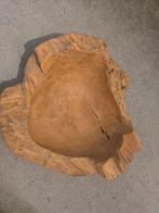 Houten fruitschaal 59 x 57x26 cm. Zware kwaliteit., Ophalen, Gebruikt, Schaal, Rond