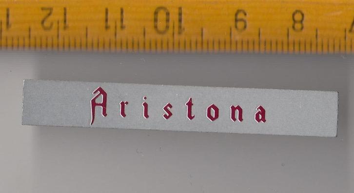 Aristona Philips Radio Logo embleem schildje, Antiek en Kunst, Antiek | Tv's en Audio, Ophalen of Verzenden